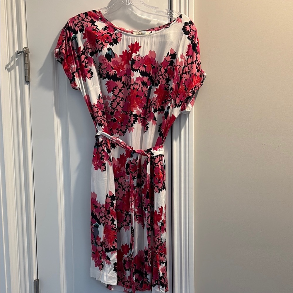 Floral Pink and Navy Boden Women's Dress